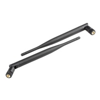 Alta ganancia 2400-2500MHz omnidireccional interior plegable inalámbrico Wlan antena externa 2,4G WiFi Antena de pato de goma