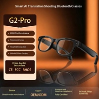Lunettes Intelligentes AIMB G2pro 1080p Anti-tremblement Caméra 8MP Traduction IA Assistant Vocal Appel Vidéo Extérieur Lunettes de Soleil