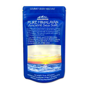 Digital Printed clear Window Zipper Stand up Pouch Sea Salt Packaging <b>Bag</b> <b>Mylar</b> <b>Bags</b> - Product Image 1