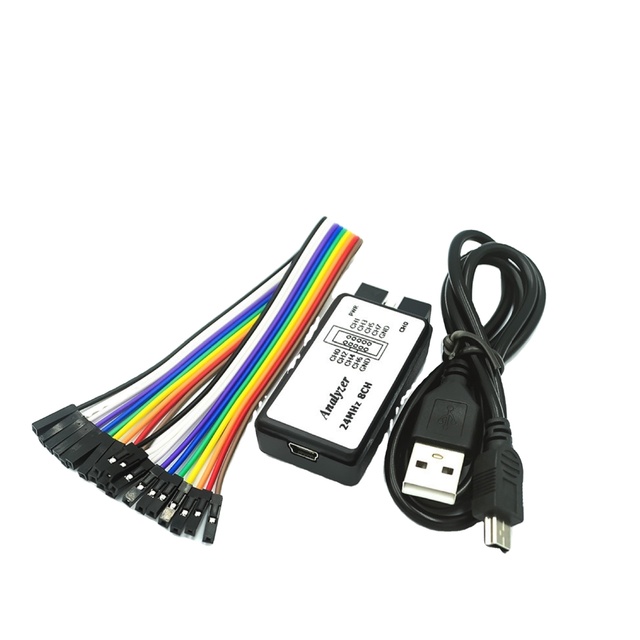 USB Logic Analyzer Adapter for Microcontroller Arm FPGA Debugging for 24M Sampling 8 Channels