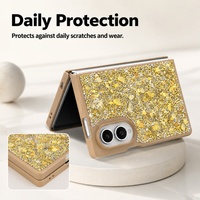 Coque de téléphone C0419 de luxe avec design brillant et pailleté, design antidérapant, coque de téléphone portable pour Samsung Galaxy Z Fold 8 7 6 5 4 3