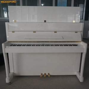Trắng Thẳng Đứng Đàn Piano Middleford Ngọc Trai 110 Bàn Phím Mô Hình Xem Xét - Product Image 2