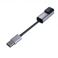 Adaptateur Ethernet USB 2.0 RJ45 10/100 Mbps en alliage d'aluminium, accessoires informatiques industriels, marque OEM, modèle 100 % compatible OEM