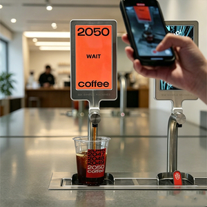 Máquina Expendedora de Café Comercial Inteligente, Totalmente Automática, con Caldera de Acero Inoxidable 304, Capacidad de 64 Onzas, Fácil Limpieza - Product Image 1