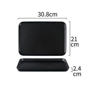 Melamine khay trái cây ăn nhẹ sang trọng cao ngắn khách sạn đặc biệt cốc nước khay hình chữ nhật tấm nhựa - Product Image 3