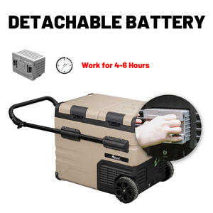 TAW35 Alpicool camping 36.7L Dual Zones Portable Voiture Réfrigérateurs Congélateur Batterie <span class=keywords><strong>Road</strong></span> <span class=keywords><strong>Trip</strong></span> 24v 12v Réfrigérateur voiture maison double usage - Product Image 2