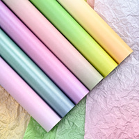 Papier de Soie Dégradé Coloré pour Emballage Floral, Papier Sydney pour Bouquets, Fournitures Florales en Gros