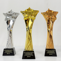 MH-J0361 de récompense personnalisée Trophée étoile cristal résine or argent bronze