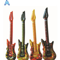 Réaliste vinyle PVC air coup gonflable jouet cadeau guitare pour spectacle de scène propriété outil gonflable instrument jouet