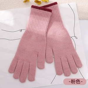 Guantes <span class=keywords><strong>de</strong></span> Invierno Tejidos con Pantalla Táctil para Uso en Exteriores, con Dedos Expuestos, Aptos para Ciclismo, Venta al Por Mayor - Product Image 5