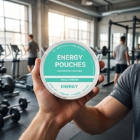 Pochettes énergétiques à la caféine avec L-théanine, saveur menthe, en poudre, marque privée OEM, complément alimentaire pour adultes
