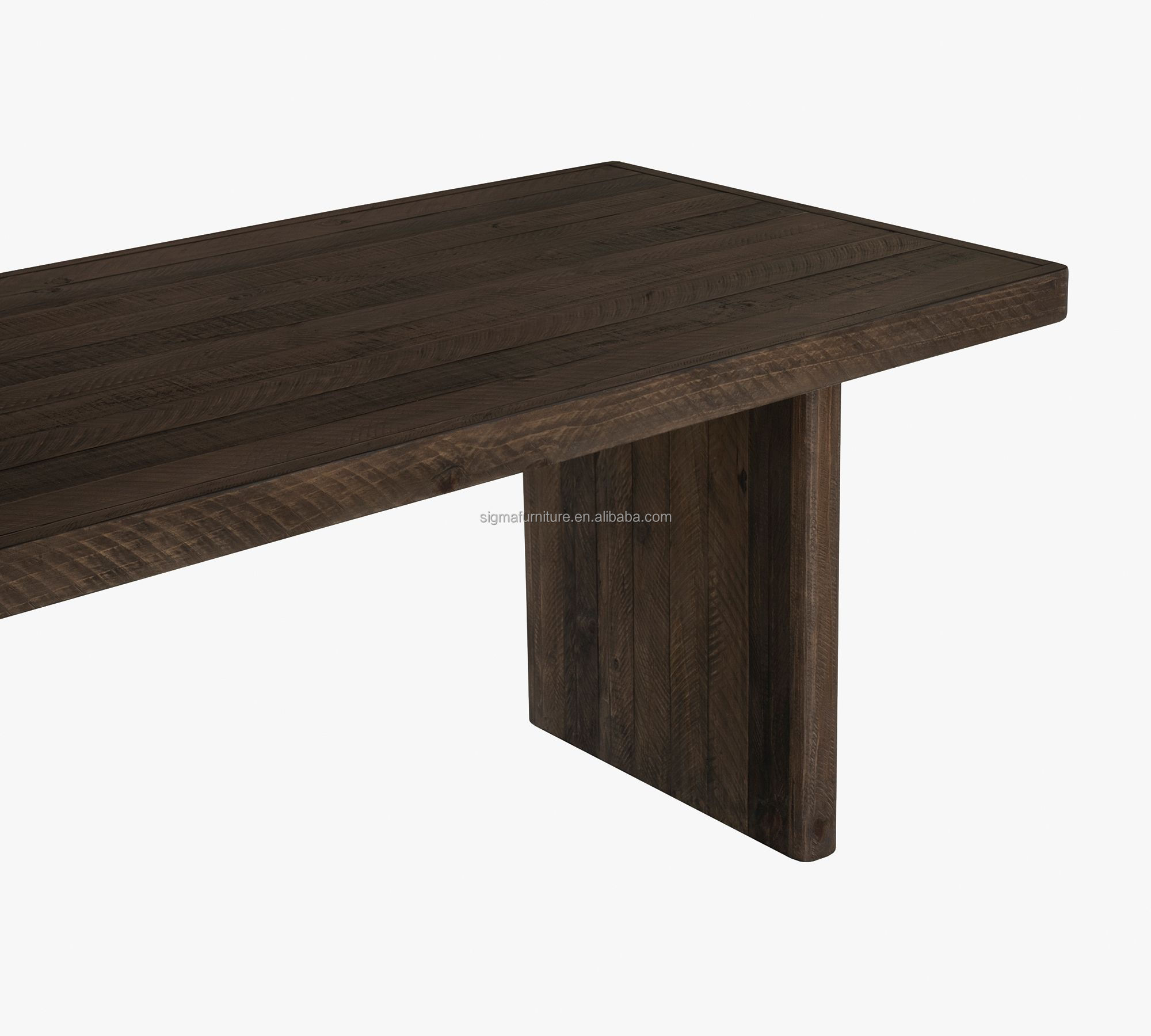 Best selling dining room solid wooden table sets luxury rectangle home use farmhouse dining table
