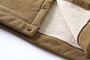 جاكيت رجالي سميك من الصوف للأنشطة الخارجية لفصلي الخريف والشتاء، بياقة مطوية وقابل للتخصيص بشعارك الخاص - Product Image 6