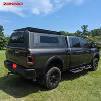 Capot rigide en alliage d'aluminium pour pick-up avec portes latérales solides et porte arrière à persiennes pour GMC Sierra