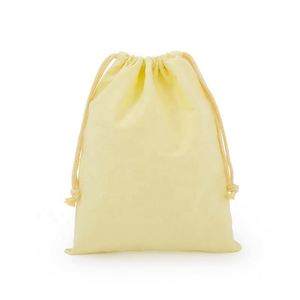 Sacs en mousseline de coton biologique avec logo personnalisé, pochette de shopping, sac à cordon en toile, sac anti-poussière - Product Image 2