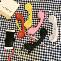 Cafele — écouteurs rétro classiques 3.5 Mm, oreillettes portables confortables, Mini haut-parleur, récepteur d'appels téléphonique, pour Iphone, téléphone Portable
