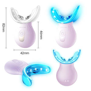 Kit de Blanqueamiento Dental con Luz LED Azul y Roja, Acelerador de Luz Fría LED, Gel Prellenado y Bandeja Removible - Product Image 6