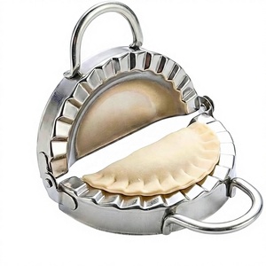 Prensa <span class=keywords><strong>para</strong></span> Hacer Empanadillas de Acero Inoxidable, Cortador de Masa de 3.75 Pulgadas, <span class=keywords><strong>Molde</strong></span> <span class=keywords><strong>para</strong></span> Empanadillas, <span class=keywords><strong>Empanadas</strong></span>, Raviolis, Mini Pasteles - Product Image 1
