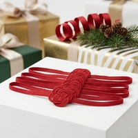 Cordon élastique rouge en nœud chinois en gros pour emballage de boîtes cadeaux et décoration de faveurs de mariage