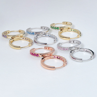Joyería Fina de Moissanita para Mujer, Perlas Coreanas, Set de Aros, Pendientes de Diamantes, Pendientes de Oro de Diseño, Pendientes Colgantes de Moda con Circones