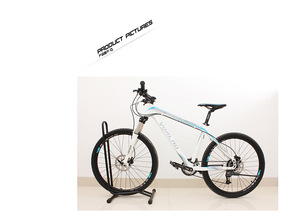Pavimento coperto Verticale Della Bici Del Basamento Rack L a Forma di Display per Bicicletta Del Basamento - Product Image 2
