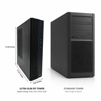 Ordinateur de bureau ultra-mince Zhaoxin KX-U6780A 8 cœurs 32 Go de RAM SFF fiable pour la modernisation informatique gouvernementale