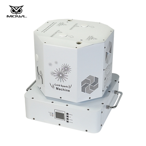 Witte Bruiloft 1300W Dubbele Kop 360 Bewegende Kop Afstandsbediening <span class=keywords><strong>Dmx</strong></span> Sterretje Vuurwerk Fontein Koude Vonk Machine - Product Image 6