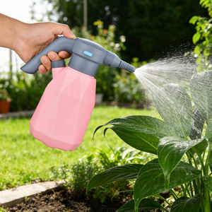 Pulverizador Portátil Recarregável de 2L com Bico Ajustável e Cabo USB Rosa, Pulverizador Automático para Jardim e Gramado - Product Image 2