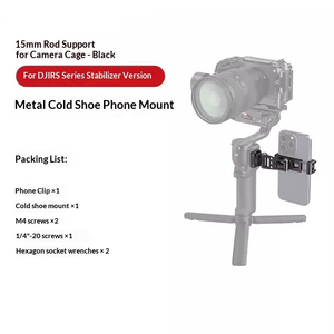 Support de téléphone <span class=keywords><strong>en</strong></span> métal pour prise de vue horizontale/verticale sur lit, compatible avec les séries Android/DJI RS Stabilizer - Product Image 2