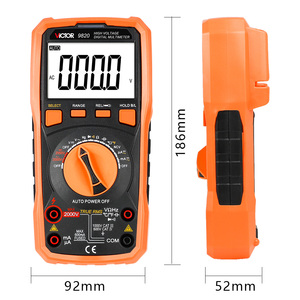 VICTOR-multímetro digital con pantalla de 2000 recuentos, multímetro de alta tensión y resistencia, testerTrue <span class=keywords><strong>RMS</strong></span>, 6000 V, AC/DC, 2000V, NCV - Product Image 5
