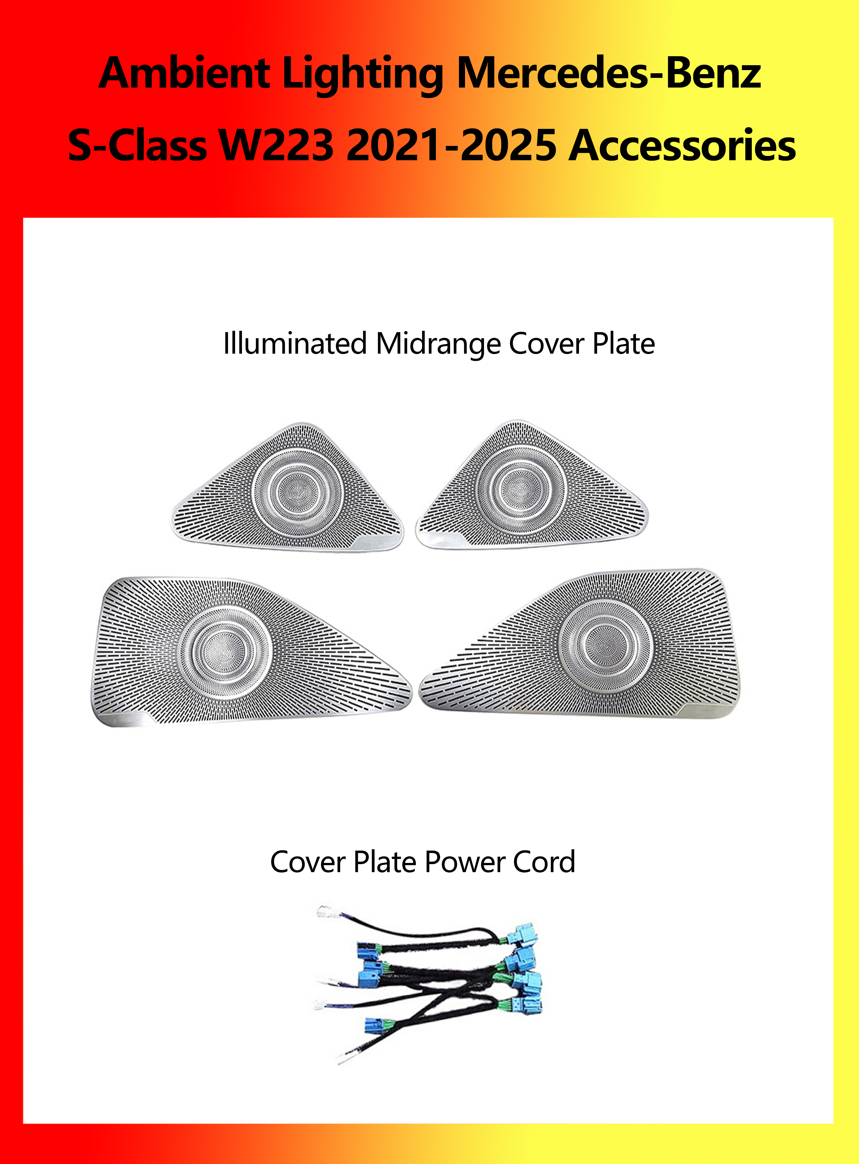 Accesorios de la placa de cubierta de rango medio iluminada