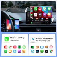 Vente Directe Fabricant de Boîtier CarPlay Sans Fil, Adaptateur Android Auto 2-en-1 Filaire vers Sans Fil, pour Connexion en Voiture