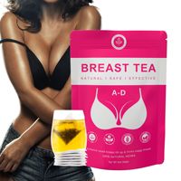 Thé d'agrandissement et d'amélioration mammaire aux herbes naturelles en gros pour OEM, 30 sachets, marque privée, raffermissant et liftant, sans additifs