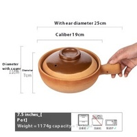 Marmite en Céramique Traditionnelle à Texture Grossière pour Riz, Soupe et Ragoût – Vente en Gros