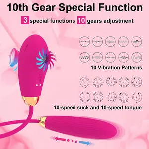 2 In 1 Vagina Sucking Vibrator Thrusting Nipple Sucker Oral Blow Job Clitoris Stimulation Powerful Dildos Sex Toys For Woman%