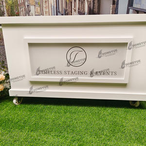 Chariot en bois personnalisé pour vendeurs de rue Chariot mobile pour snack Chariot de nourriture pliable avec boîte à lumière LED - Product Image 4