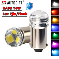 Ampoules de voiture 12V 24V BA9S T4W, ampoules de flash stroboscopiques, ampoule de voiture 2835 3SMD, lumière fixe, éclairage intérieur automobile, lumière de lecture de carte, rouge