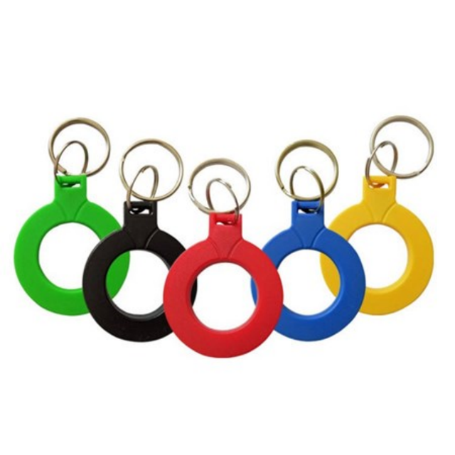 Programmable 13.56MHz RFID NFC N213/N215/N216 Tag Keyfob Custom Logo Keychain Waterproof Access Control