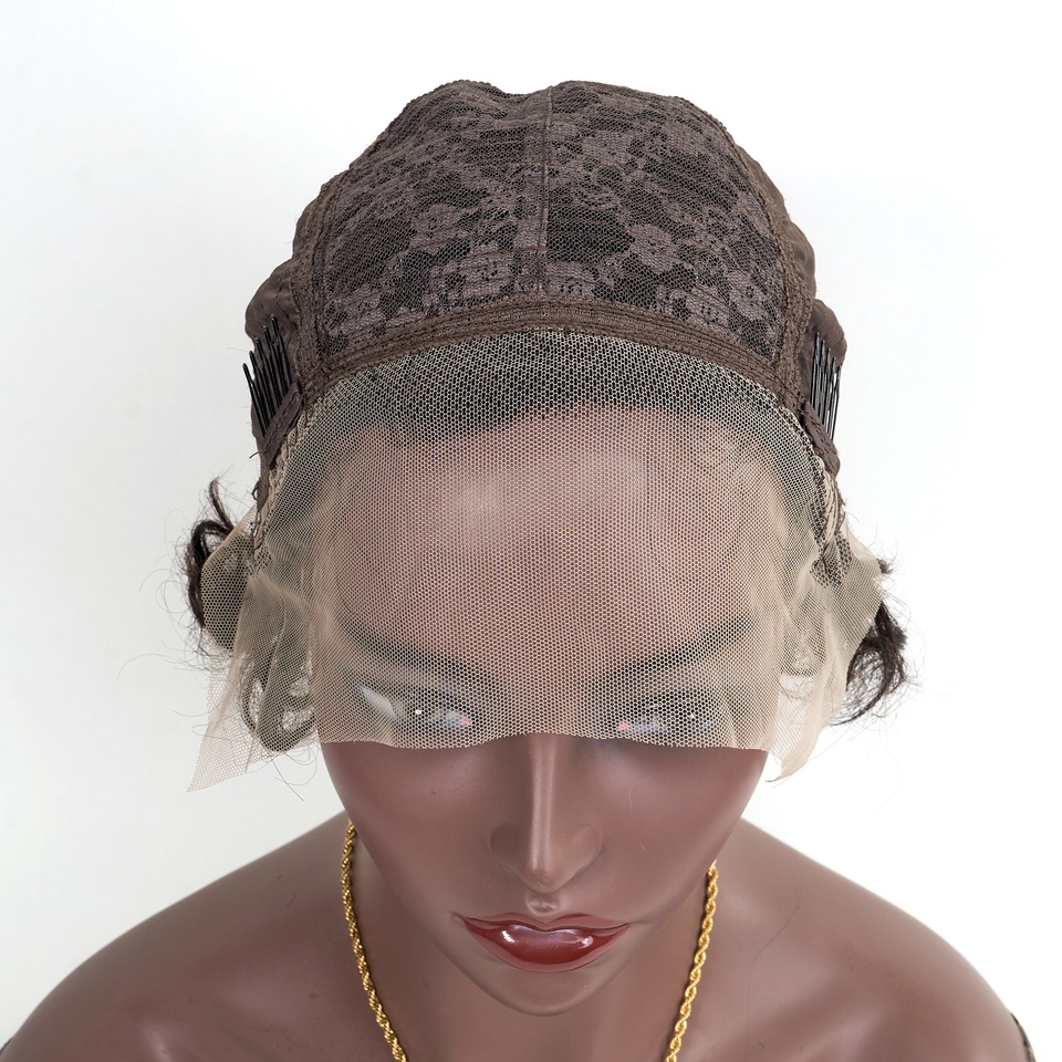 Longguan Hair Wholesale Oem Odm 13x1 Lace Hair Line Wigs 100% Unprocessed Human Hair Natural Color Short Lace Wigs