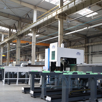 Machine de découpe laser CNC FINCM de type portique robuste 12M 6 KW pour poutres en H, tubes et profilés, découpeuse laser à fibre 12KW avec chanfreinage