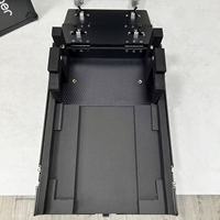 Flight case compact noir intégral OEM/ODM pour console de mixage DJ numérique, 3 portes, 4 roulettes pivotantes, étanche IP67, robuste