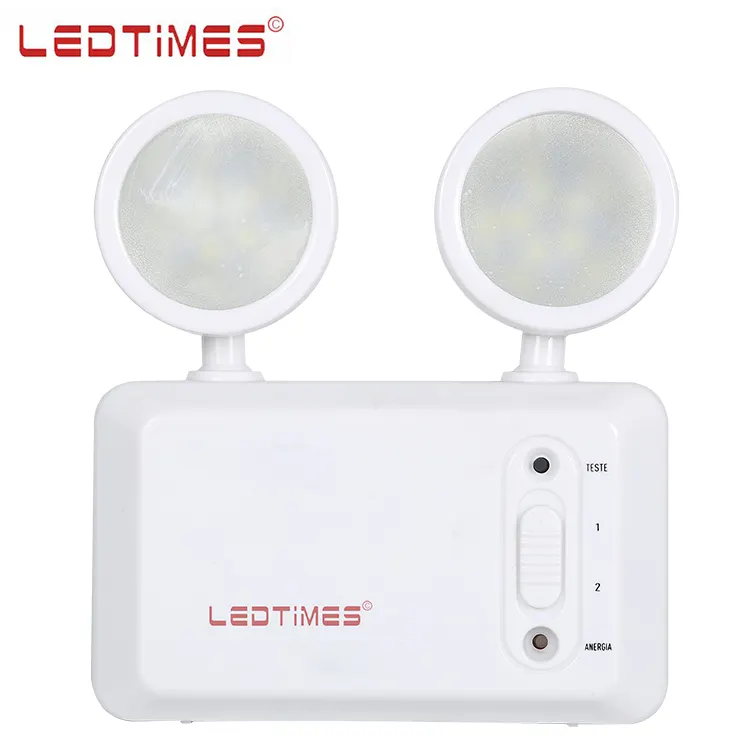 Luz Led de emergencia recargable para interiores, luz Led de doble cabezal, portátil, Popular, de 3,7 V