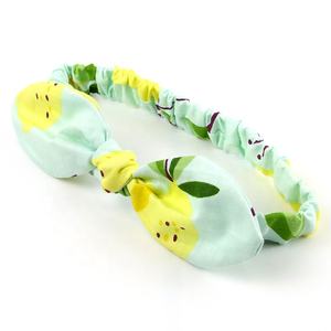 الجملة مخصص اليدوية مزين إكسسوارات الشعر طباعة مرونة النسيج القوس لطيف الطفل الفتيات هيرباند - Product Image 6