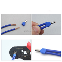 Bornes d'extrémité de cordon à Double fil série TE Bornes à virole isolées en PP pour accessoires de câblage de sertissage de tubes en cuivre