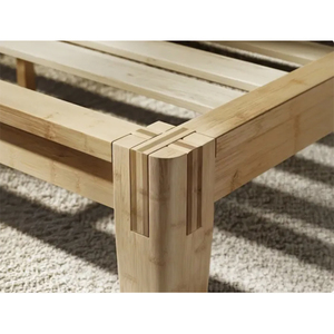 Zb BSCI hiện đại Thiết kế đơn giản Khung giường tre với đầu giường gỗ rắn nền tảng Nữ Hoàng USA Kích thước nội thất phòng ngủ - Product Image 6