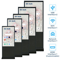 Affichage numérique LCD intérieur de 32 pouces pour la publicité commerciale, kiosque interactif tactile, télécommande et publication de contenu