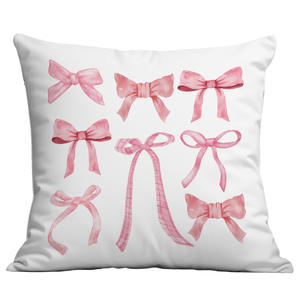 Lindo Cojín de Peluche en Rosa con Diseño Creativo de Lazo, Pequeño y Fresco, Linda Decoración para el Hogar para la Sala de Estar, Funda de Almohada. - Product Image 5