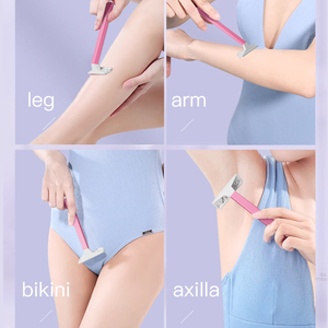 Bán buôn mới nhất Lady cạo dao cạo của lưỡi duy nhất phụ nữ dùng một lần dao cạo <span class=keywords><strong>5</strong></span> miếng nhựa mạnh mẽ Máy cạo râu với màu hồng xử lý. - Product Image 6
