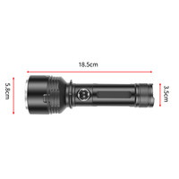 Lampe torche LED subaquatique D617 à forte luminosité pour la plongée et la plongée sous-marine, en alliage d'aluminium, batterie lithium-ion, étanche IPX8