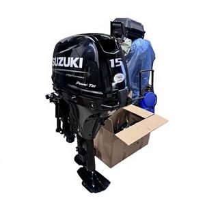 Moteur hors-bord Suz-uki DF15A à arbre long, neuf, diesel 4 temps, 6 cylindres, Power Trim, démarrage électrique - Product Image 1